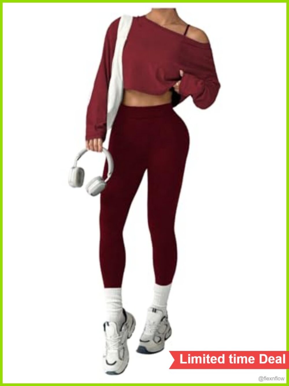SOLY HUX Women's 3 Piece Workout Crop Top Camisole Leggings Tracksuit Set